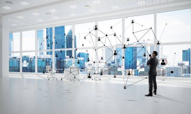 3d ofis iç zarif işadamı 