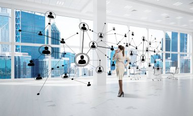 modern ofis iş kadını