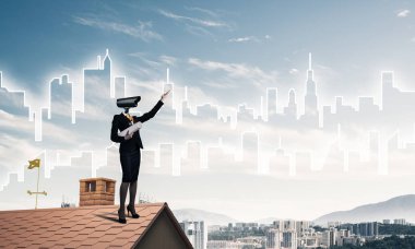 Kamera zoom ile meçhul iş kadını