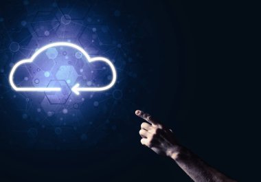 Dijital bulut simgesi 