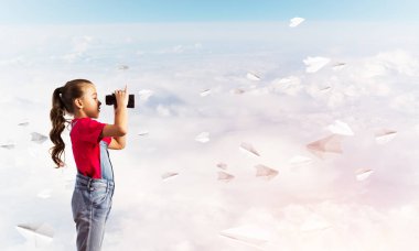 Küçük tatlı kız. 