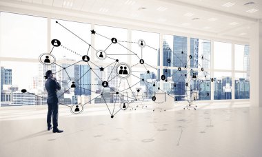 3d ofis iç zarif işadamı 