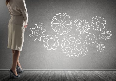 Takım çalışması konsepti olarak vites mekanizması