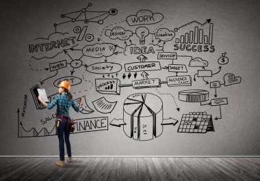 kask kadında mühendisi