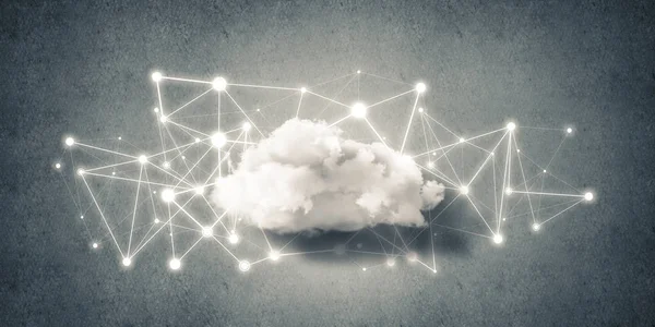 Cloud computing verbinding concept — Stockfoto