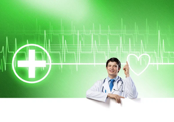 Young handsome doctor — Stock Photo, Image