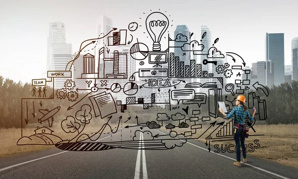 kask kadında mühendisi