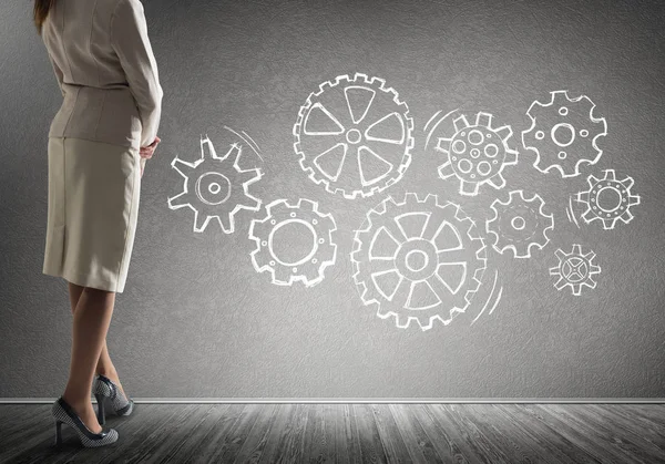 Takım çalışması konsepti olarak vites mekanizması