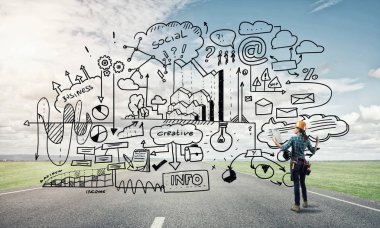 kask kadında mühendisi