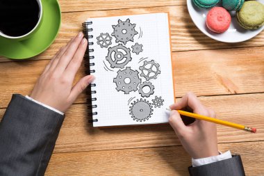 Not defteri vites çizim işkadını