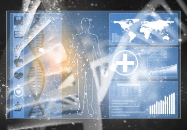 Medya tıp arka plan görüntüsü