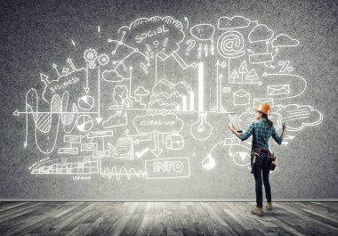 kask kadında mühendisi