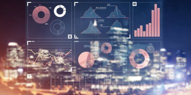 Sanal panel, grafik ve diyagramlar ile 