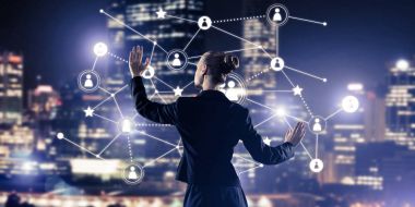 işkadını gece cityscap karşı