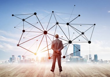 Arka ayakta işadamı