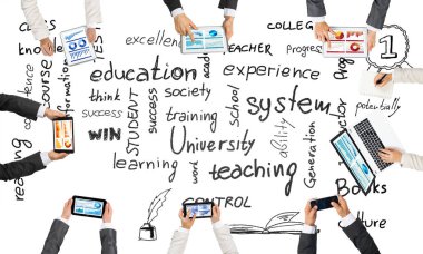 Bir grup insan cihazlar ile 