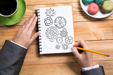 Not Defteri'nde çizim işkadını