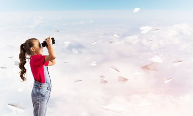 Küçük tatlı kız. 