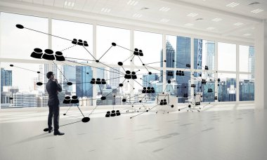 Ofiste zarif işadamı 