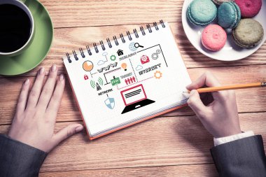 İş notları yapma işkadını