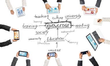 Bir grup insan cihazlar ile 