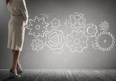 Takım çalışması konsepti olarak vites mekanizması