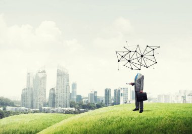 sosyal ağ kavramı ile işadamı