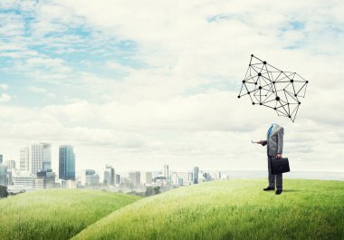 sosyal ağ kavramı ile işadamı