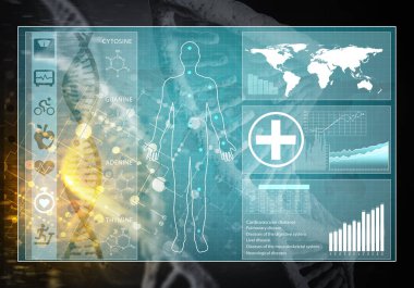 Medya tıp arka plan