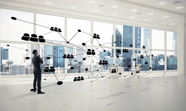 Ofiste zarif işadamı 