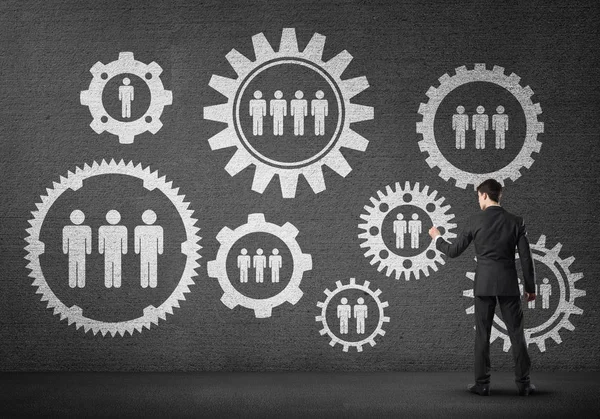 Arka ayakta işadamı