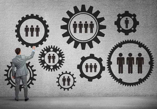 Arka ayakta işadamı