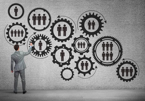 Arka ayakta işadamı