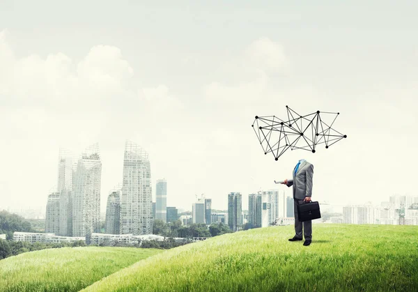 sosyal ağ kavramı ile işadamı