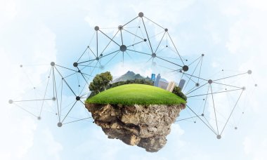 Modern ağ teknolojileri kavramı 