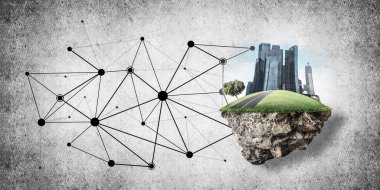 Modern ağ teknolojileri kavramı 