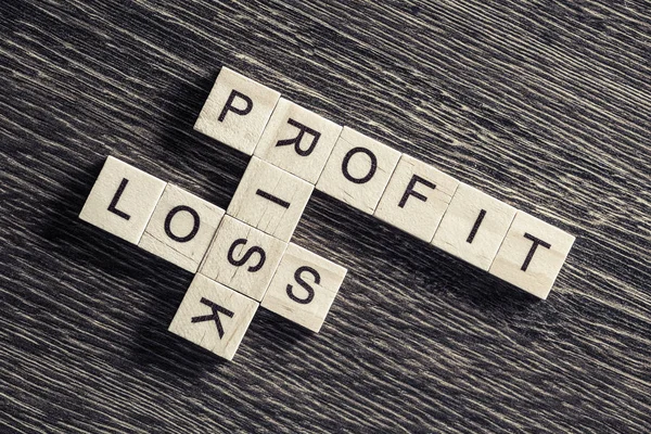 Words making with wooden cubes — Stock Photo, Image