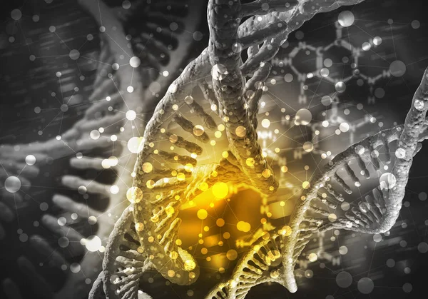 Hintergrund der DNA-Moleküle — Stockfoto