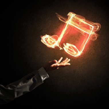 el ve yangın müzik simgesi 