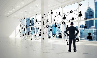 Ofiste zarif işadamı 