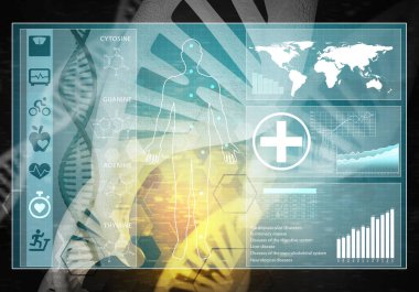 Medya tıp arka plan