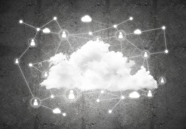 bulut beton duvarı bağlantılarında bilgisayar ile