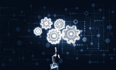 dişli mekanizması kutsal kişilerin resmi vasıl gösteren bir el 