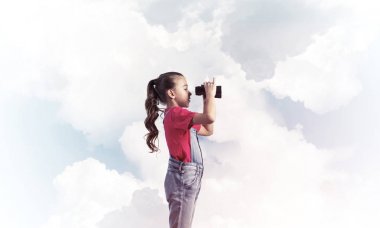 Küçük tatlı kız. 