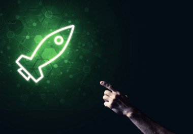 Roket parlayan simgesi 