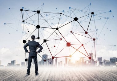 Ağ çizilmiş kavramı seyir işadamı