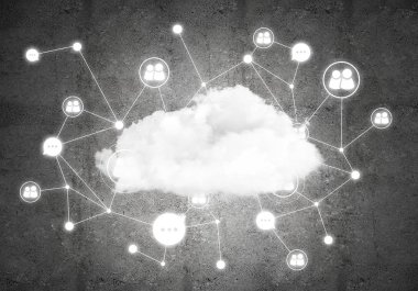 bulut beton duvarı bağlantılarında bilgisayar ile