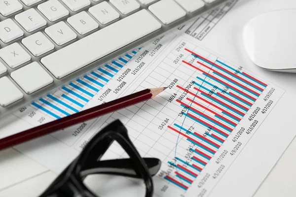 İş çalışma alanı klavye ile