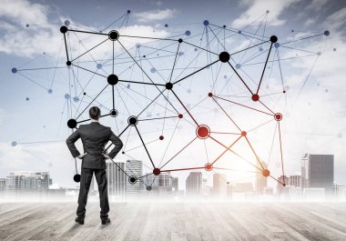 Ağ çizilmiş kavramı seyir işadamı