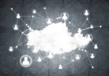 bulut beton duvarı bağlantılarında bilgisayar ile